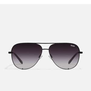 Quay Australia High Key Black
polarized Aviator Sunglasses NWT